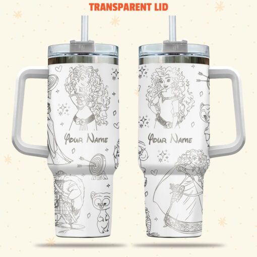 merida brave disney cartoon custom stanley quencher 40oz stainless steel tumbler with handle hl0pm 1