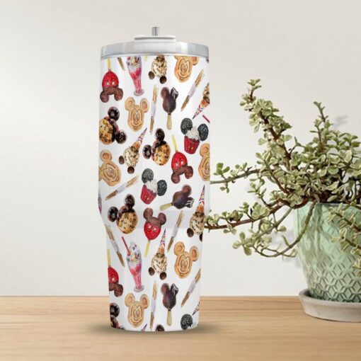 mickey mouse cookie disney cartoon custom stanley quencher 40oz stainless steel tumbler with handle 6n15w