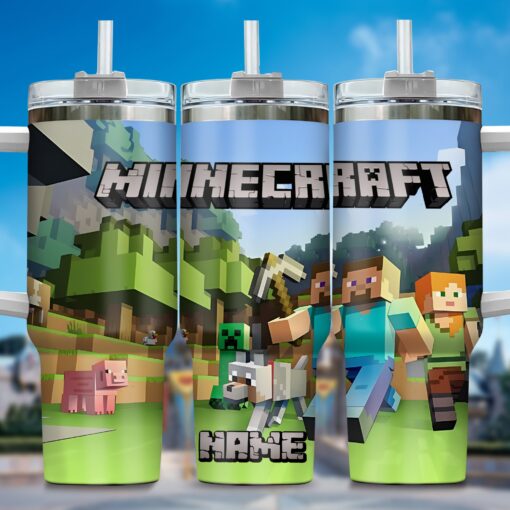 minecraft oz skinny games custom stanley quencher 40oz stainless steel tumbler with handle 6n9yo 1