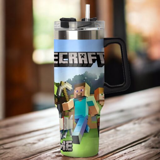 minecraft oz skinny games custom stanley quencher 40oz stainless steel tumbler with handle chcgm