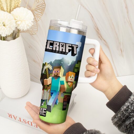 minecraft oz skinny games custom stanley quencher 40oz stainless steel tumbler with handle un1ug