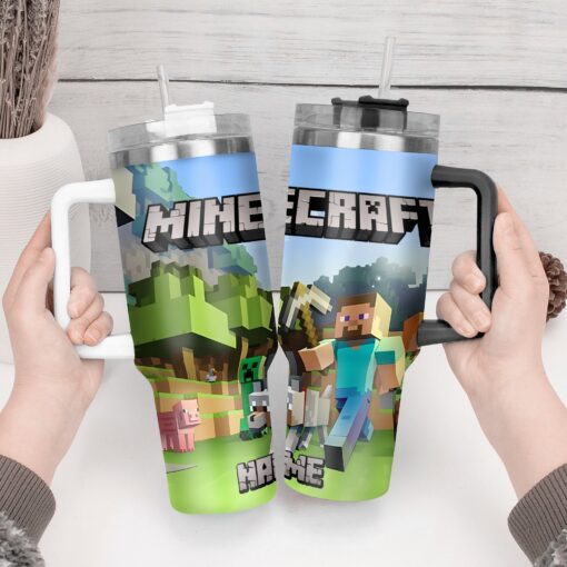 minecraft oz skinny games custom stanley quencher 40oz stainless steel tumbler with handle vpb1b