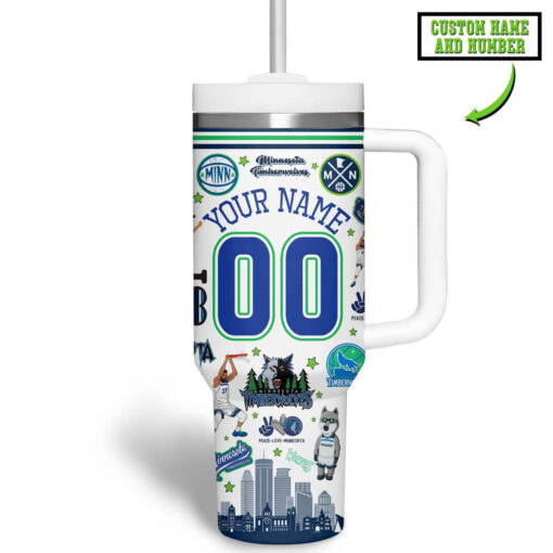 minnesota timberwolves nba custom stanley quencher 40oz stainless steel tumbler 0obs4