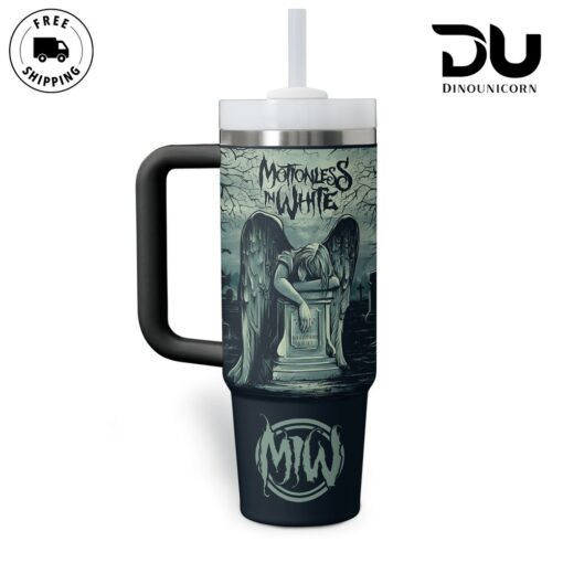 motionless in white music custom stanley quencher 40oz stainless steel tumbler with handle zmbct