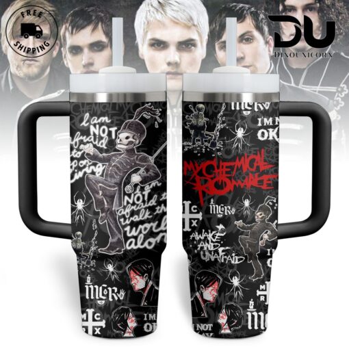 my chemical romance music custom stanley quencher 40oz stainless steel tumbler with handle 0a8xb 1