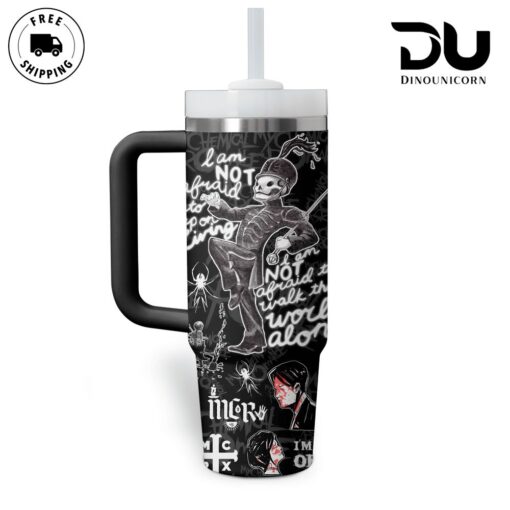 my chemical romance music custom stanley quencher 40oz stainless steel tumbler with handle vuchy