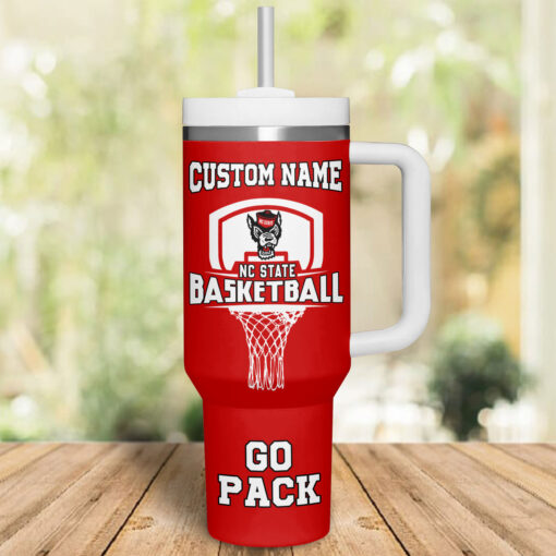 nc state basketball ncaa custom stanley quencher 40oz stainless steel ctl99