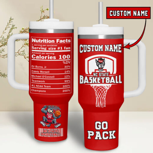 nc state basketball ncaa custom stanley quencher 40oz stainless steel wowhf 1