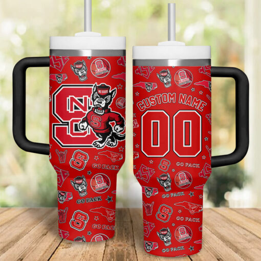 nc state wolfpack basketball ncaa custom stanley quencher 40oz stainless steel ad5vf