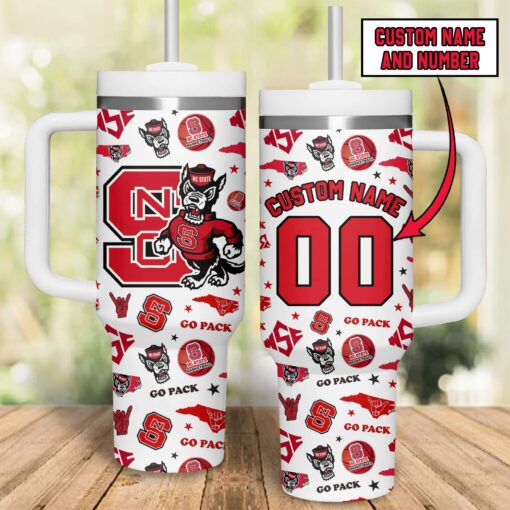 nc state wolfpack basketball ncaa custom stanley quencher 40oz stainless steel fusb5 1