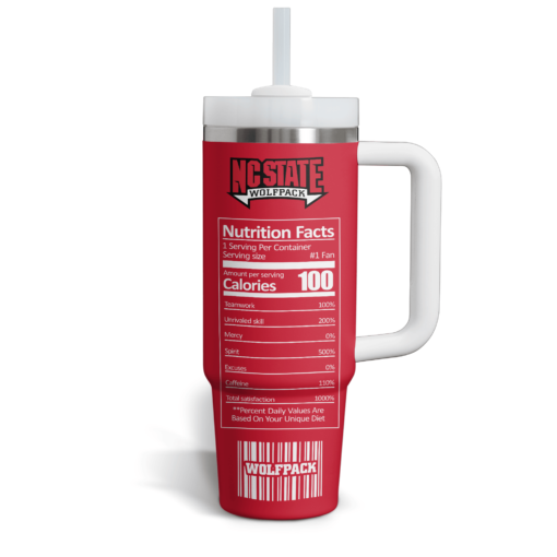 nc state wolfpack basketball ncaa custom stanley quencher 40oz stainless steel tumbler with handle m5jpu