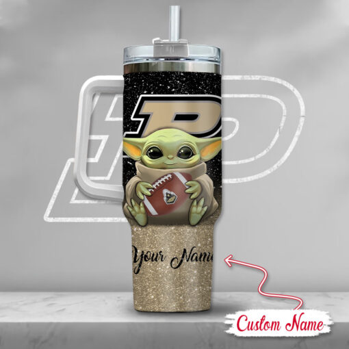 ncaa purdue boilermakers baby yoda custom stanley quencher 40oz stainless steel tumbler with handle vopat