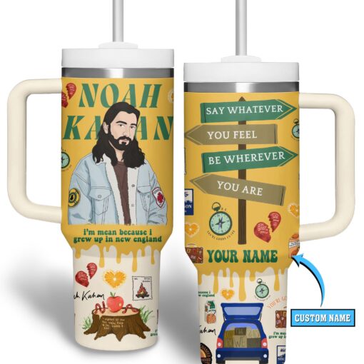 noah kahan music custom stanley quencher 40oz stainless steel tumbler with handle cdlhn