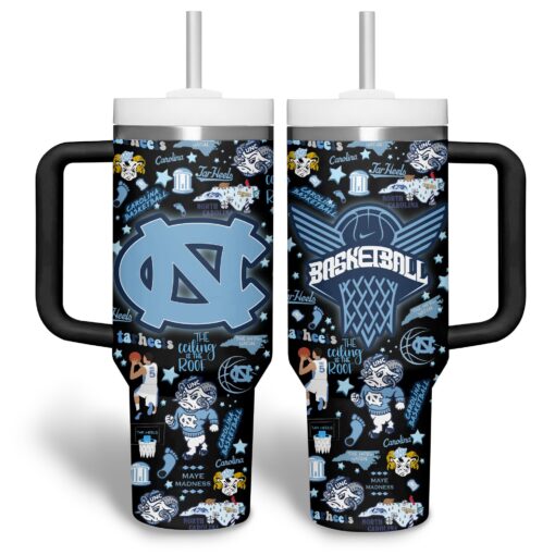 north carolina tar heels basketball ncaa custom stanley quencher 40oz stainless steel tumbler i1cfk 1