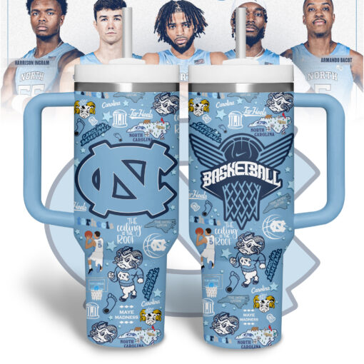 north carolina tar heels basketball ncaa custom stanley quencher 40oz stainless steel tumbler ov2kq