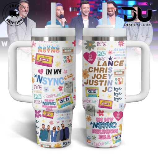 nsync music custom stanley quencher 40oz stainless steel tumbler with handle q2qpv 1