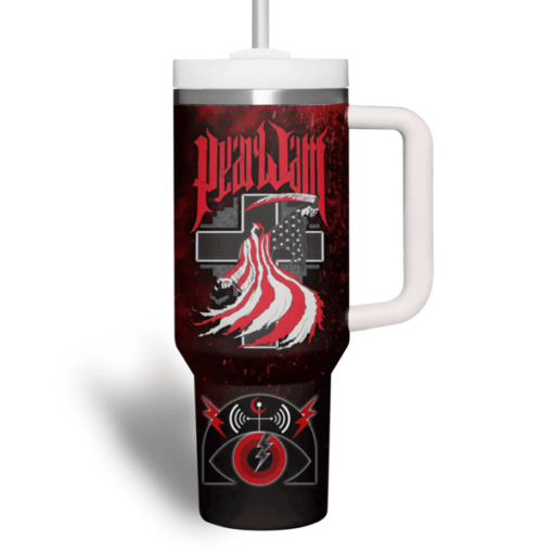 pearl jam music custom stanley quencher 40oz stainless steel tumbler with handle 3pqju