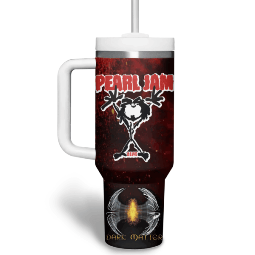 pearl jam music custom stanley quencher 40oz stainless steel tumbler with handle 7jvzl