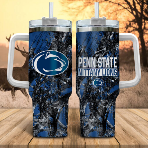 penn state nittany lions ncaa hunting custom stanley quencher 40oz stainless steel tumbler with handle hew5f