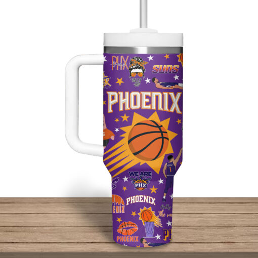 phoenix suns nba custom stanley quencher 40oz stainless steel tumbler jg3cp