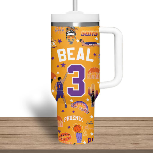 phoenix suns nba custom stanley quencher 40oz stainless steel tumbler