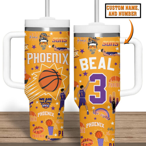 phoenix suns nba custom stanley quencher 40oz stainless steel tumbler p19nf