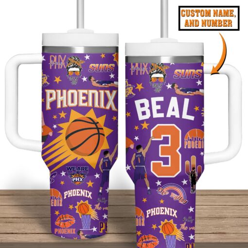 phoenix suns nba custom stanley quencher 40oz stainless steel tumbler tfdew 1