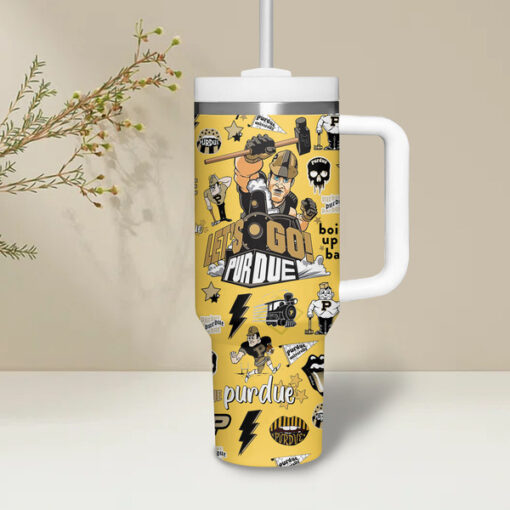 purdue boilermakers basketball ncaacustom stanley quencher 40oz stainless steel tumbler crour