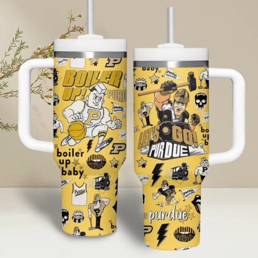 purdue boilermakers basketball ncaacustom stanley quencher 40oz stainless steel tumbler hiazi 1