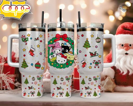 sanrio characters cartoon custom stanley quencher 40oz stainless steel tumbler with handle h3v6b