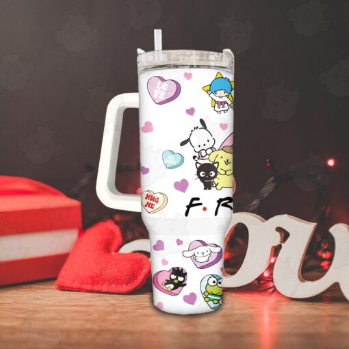 sanrio characters friends cartoon custom stanley quencher 40oz stainless steel tumbler with handle m7pwc