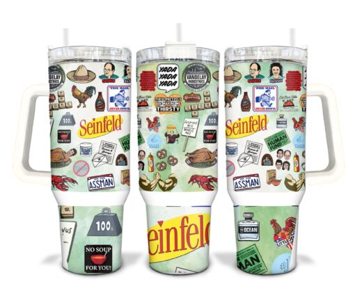 seinfeld tv series custom stanley quencher 40oz stainless steel tumbler with handle dzffl scaled