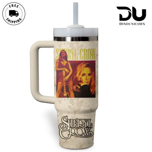 sheryl crow music custom stanley quencher 40oz stainless steel tumbler with handle hccmo