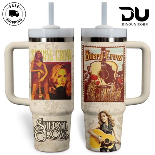 sheryl crow music custom stanley quencher 40oz stainless steel tumbler with handle