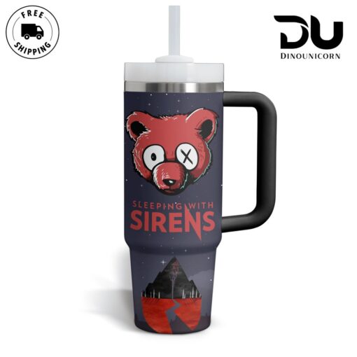 sleeping with sirens music custom stanley quencher 40oz stainless steel tumbler with handle y0ldu