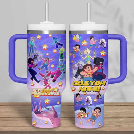 steven universe tv series custom stanley quencher 40oz stainless steel tumbler rrgfo