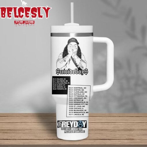 suicideboys music custom stanley quencher 40oz stainless steel tumbler with handle lnols