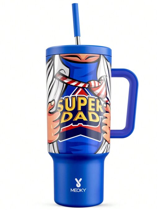 super dad tv series custom stanley quencher 40oz stainless steel tumbler with handle