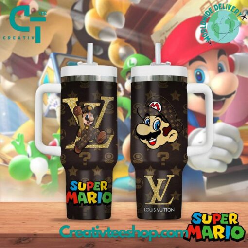 super mario x louis vuitton games custom stanley quencher 40oz stainless steel tumbler with handle reayn 1