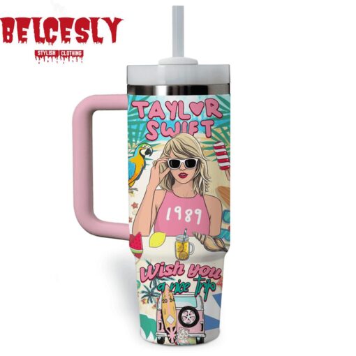 taylor swift music custom stanley quencher 40oz stainless steel tumbler with handle vppmt