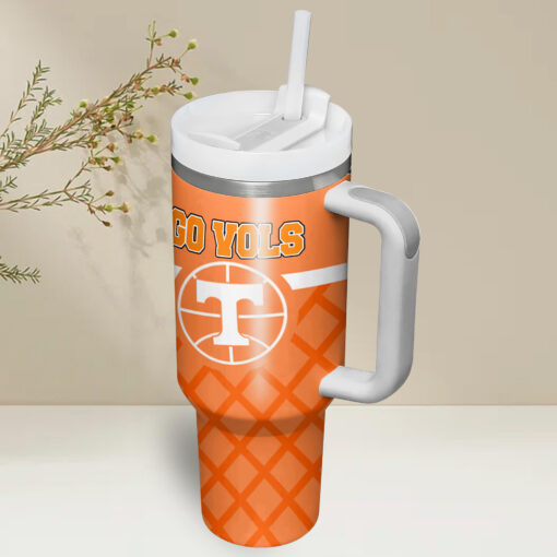 tennessee volunteers football ncaa custom stanley quencher 40oz stainless steel rny4r