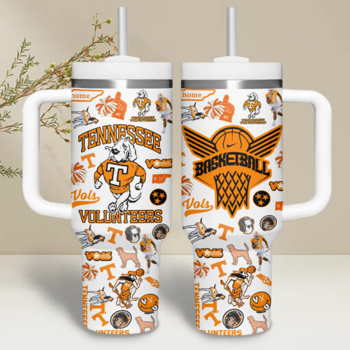 tennessee volunteers football ncaa custom stanley quencher 40oz stainless steel tumbler ggbwi