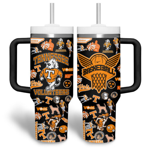 tennessee volunteers football ncaa custom stanley quencher 40oz stainless steel tumbler