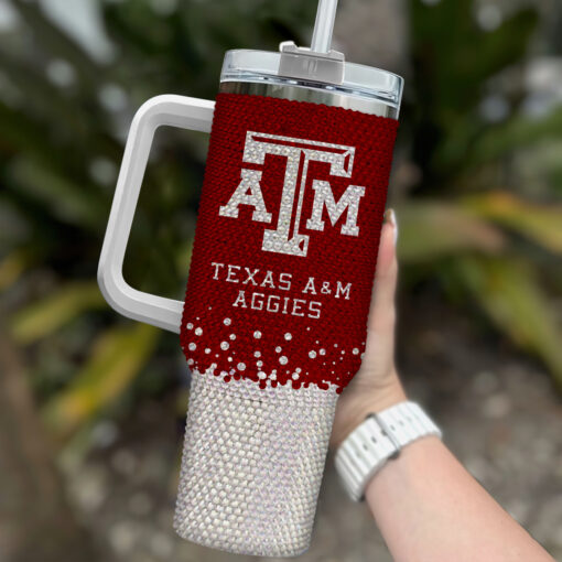 texas a aggies ncaa custom stanley quencher 40oz stainless steel tumbler with handle gfqis