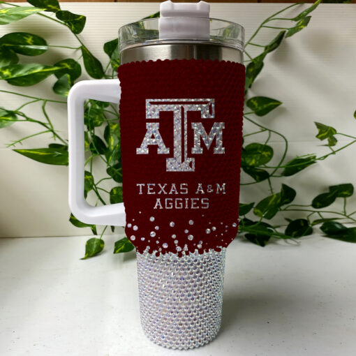 texas a aggies ncaa custom stanley quencher 40oz stainless steel tumbler with handle mo2zh