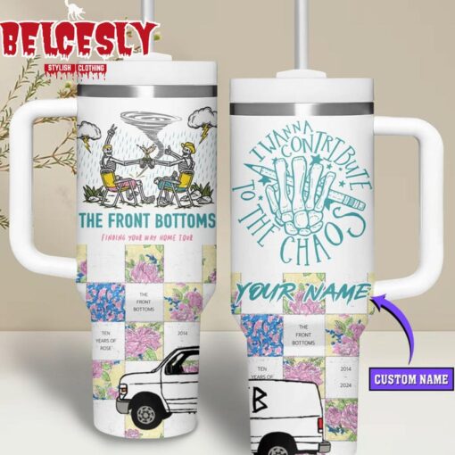 the front bottoms music custom stanley quencher 40oz stainless steel tumbler with handle 58zxn 1