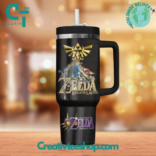 the legend of zelda games custom stanley quencher 40oz stainless steel tumbler with handle eqlbn