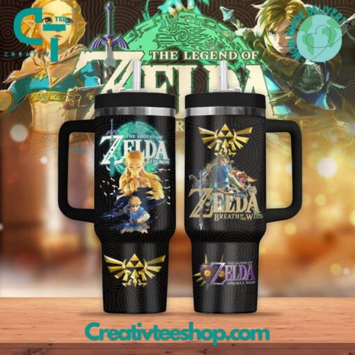 the legend of zelda games custom stanley quencher 40oz stainless steel tumbler with handle sdgf0 1