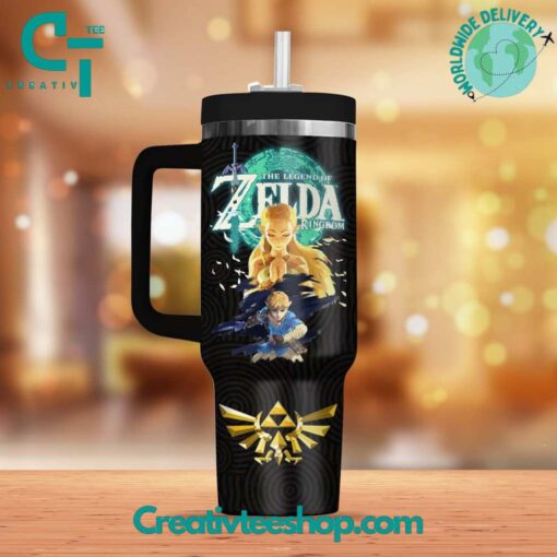 the legend of zelda games custom stanley quencher 40oz stainless steel tumbler with handle yu2os