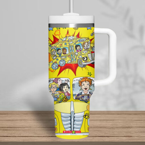 the magic school bus tv series custom stanley quencher 40oz stainless steel tumbler qutyq